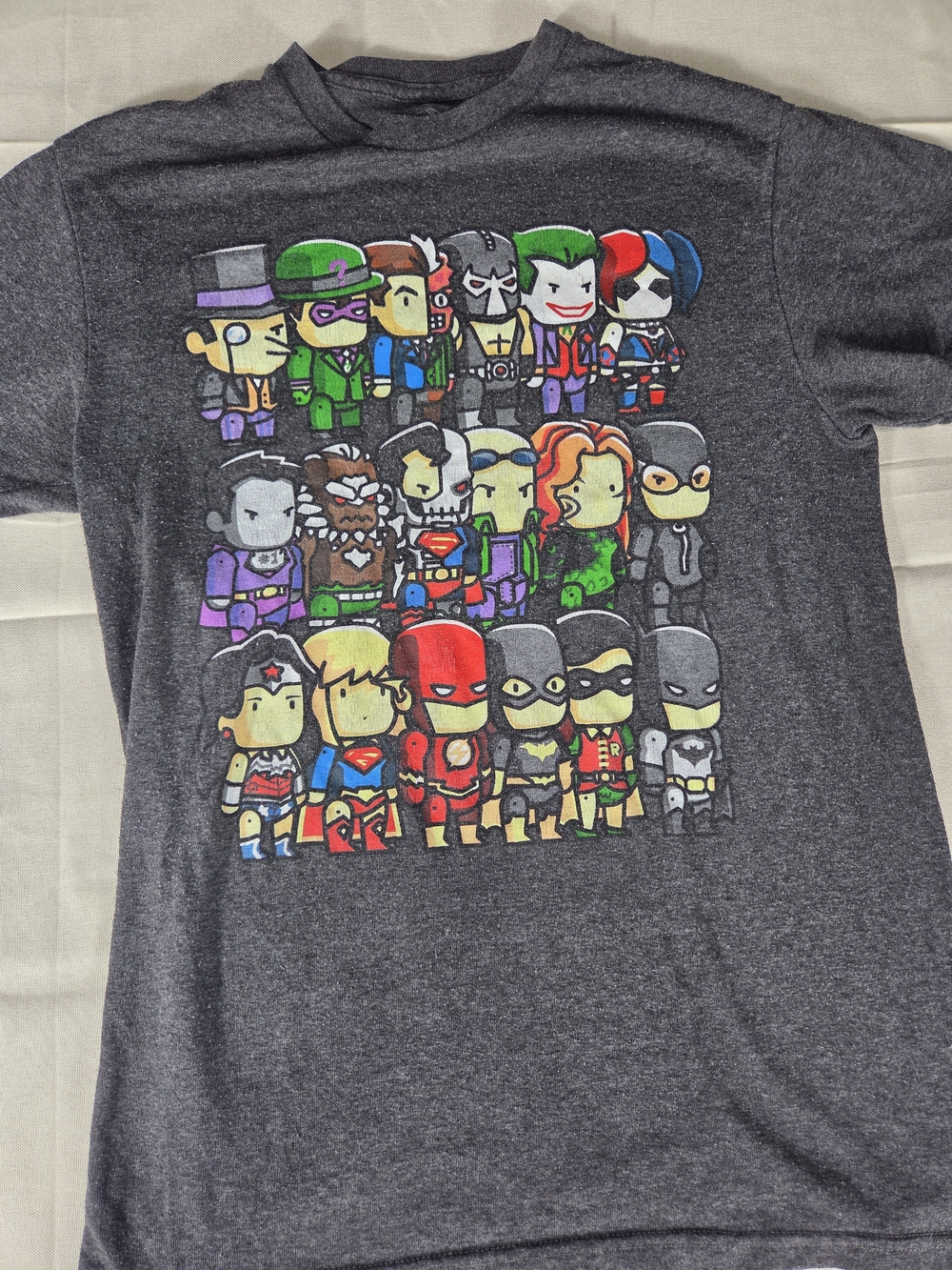 DC Originals Chibi Justice League Villains Graphic Tee Youth XL Adult XS